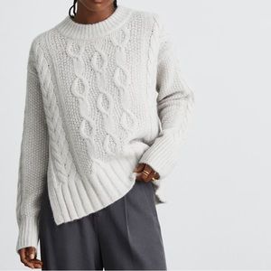 Everlane Cloud Cable Knit Crew XS